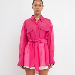 Grey Lab Sheer Overcoat